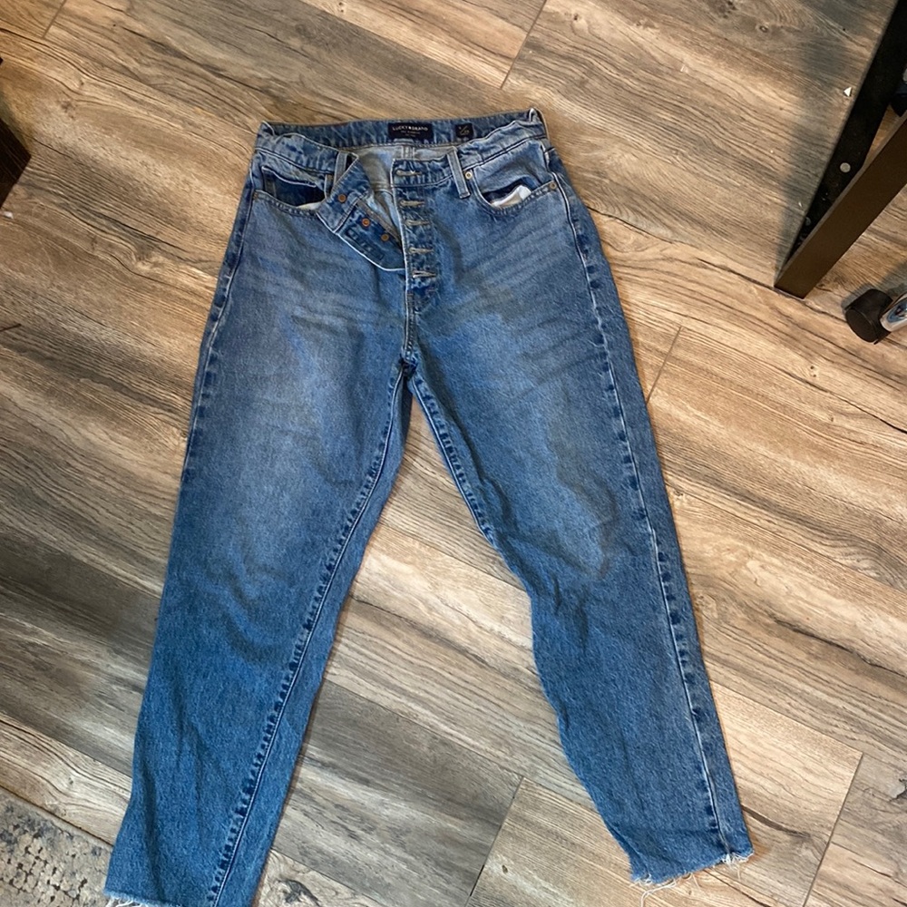High rise lucky brand mom jeans
